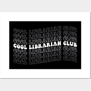 Cool Librarian Club FUnny Librarian Posters and Art